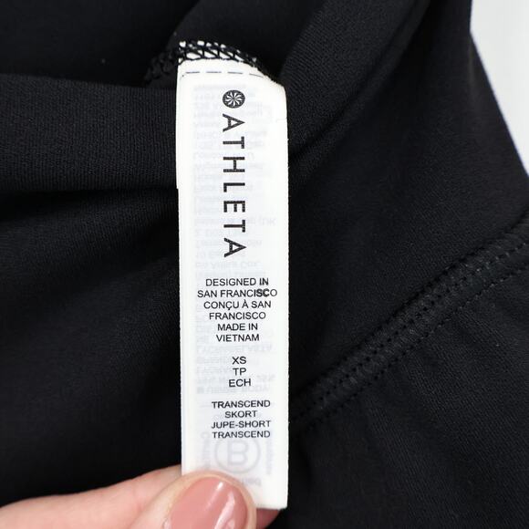 Athleta Activewear Transcend Skort Black Size XS Tennis Golf Pickleball - Picture 4 of 9